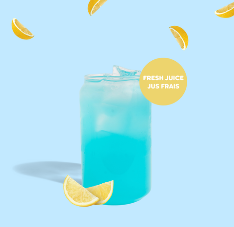 Limonade Noix de Coco & Curaçao Bleu